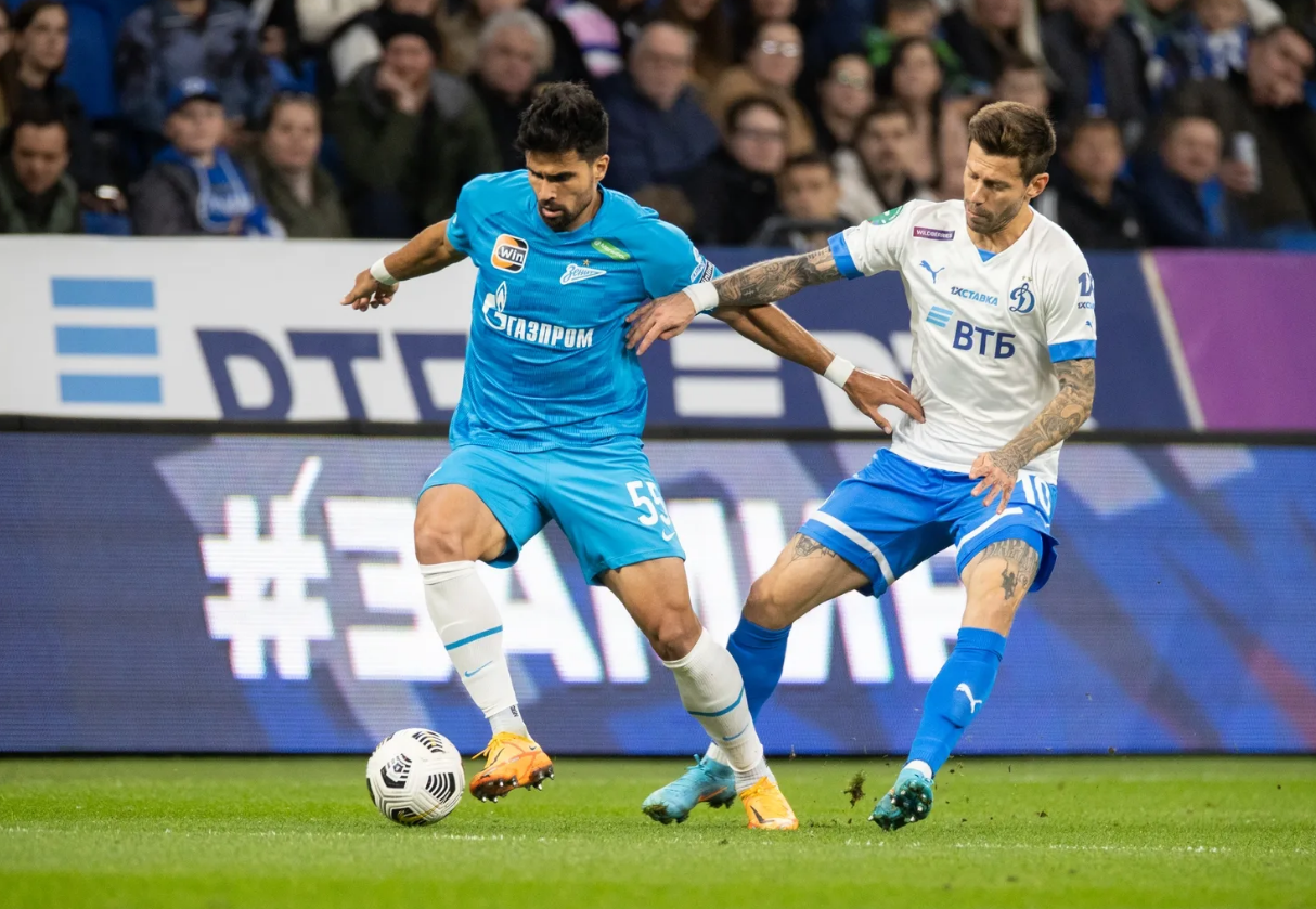 Матч Динамо - Зенит. Российская Премьер Лига
